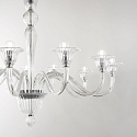 Ideal Lux Pendelleuchte BRIGITTA, 8-flammig, � 89cm, E14, Glas transparent