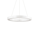 LED pendant luminaire ORACLE ROUND, � 50cm, 35W 3000K 2300lm, white