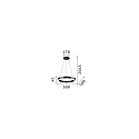 LED Pendelleuchte ORACLE ROUND, � 50cm, 28W 3000K 1500lm, Wei�