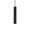 LED pendant luminaire TUBE, � 4cm / H 25cm, 9W 3000K 850lm, black