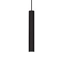 LED pendant luminaire TUBE, � 6cm / H 40cm, 9W 3000K 850lm, black