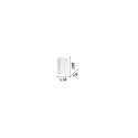 Ideal Lux Gips-Wandleuchte FLASH GESSO HIGH, Up/Down, G9 max. 40W, �berstreichbar