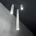Ideal Lux Aufbau-Deckenstrahler LOOK, IP20, zylindrisch, H�he 20cm / � 6.5cm, inkl. GU10 LED (7W 3000K 540lm 50�, on-off), wei�