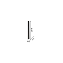 Ideal Lux Aufbau-Deckenstrahler LOOK, IP20, zylindrisch, H�he 75cm / � 6.5cm, inkl. GU10 LED (7W 3000K 540lm 50�, on-off), wei�