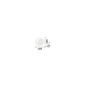 Ideal Lux LED Wandleuchte TICK, 6W 3000K 390lm, indirekt, 90� neigbar, Wei�