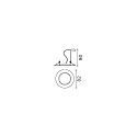 Ideal Lux Einbauleuchte SWING, IP20, � 8.2cm, GU10 max. 50W, Zink-Geh�use, schwenkbar, Schwarz