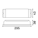 Ideal Lux Betriebsger�t f�r 24 Vdc LED Strips, IP20, DALI / Push-dimmbar, 75W