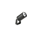 LED Bodenstrahler STARLIGHT, IP68, � 5cm, Aluminium bleigrau, 5.5W 4000K 550lm, offenes Kabelende