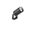 LED Bodenstrahler STARLIGHT, IP68, � 7.5cm, Aluminium dunkelgrau, 10W 4000K 900lm, offenes Kabelende