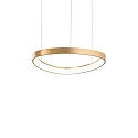 pendant luminaire GEMINI 425 round, adjustable IP20, brass