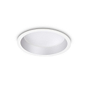 LED Einbauleuchte DEEP, IP20, � 15cm, Aluminium wei� / diffus, 20W 4000K 2100lm 77�