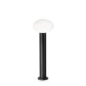 Outdoor floor luminaire CLIO 1, 60cm, IP44, 1 flame, E27, without cover, aluminium, black