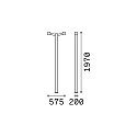 Ideal Lux Outdoor Stehleuchte CLIO 2, 197cm, IP44, 2-flammig, 2x E27, ohne Abdeckung, Aluminium, Wei�