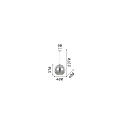 Ideal Lux Pendelleuchte NEMO, � 40cm, inkl. E27 LED 3.2W 3000K, Chrom nuanciert