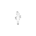 Ideal Lux LED 3-Phasen-Schienenstrahler FOX 15W MEDIUM ON-OFF, CRI 80, schaltbar, verstellbar, 3000K 1600lm 41�, wei�