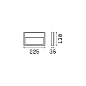 outdoor wall luminaire FEBE square IP65, anthracite