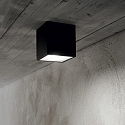 Ideal Lux outdoor ceiling luminaire TECHO BIG square GU10 IP54, black dimmable