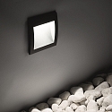 Ideal Lux wall recessed luminaire WIRE FI D9 down, asymmetrical, switchable IP65, anthracite 