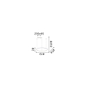 Ideal Lux pendant luminaire HULAHOOP 610 round, adjustable IP20, white