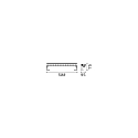 Ideal Lux LED Linearstrahler THOR, 500 mm, 18W, 3000K, 1950lm, IP65, schwarz