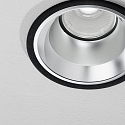 Ideal Lux LED Deckeneinbauleuchte OFF, rund, � 162 mm, 28W, 3000K, 3200lm, IP20, schwarz