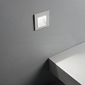 Ideal Lux wall recessed luminaire BIT FI 350MA down, asymmetrical, switchable IP65, white dimmable