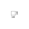 Ideal Lux LED Aussenwandleuchte RUBIK Up&Down, quadratisch, 100 mm, 9W, 3000K, 630lm, IP54, wei�