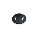 floor recessed luminaire WAY 2-SIDE � 50MM round, walkable, two-sided G9 IP67, black