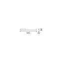 Ideal Lux LED 3-Phasen Linearleuchte DISPLAY WIDE ON-OFF 56,5cm, 125�, 21W, 4000K, 2800lm, IP20, wei�