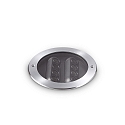 floor recessed luminaire TAURUS PT D17 ACCENT ROUND 2-fold, swivelling, walkable, switchable IP67, steel 