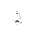 Pendelleuchte YURTA, � 210 mm, E27, h�henverstellbar
