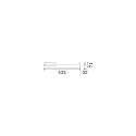 Ideal Lux LED 3-Phasen Linearleuchte DISPLAY UGR ON-OFF 53,5cm, 70�, 14W, 3000K, 1750lm, IP20, wei�
