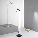 Ideal Lux floor lamp DIESIS swivelling, rotatable, with switch IP20, satined brass 