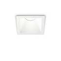 ceiling recessed luminaire GAME TRIM SQUARE 84MM square, rigid, UGR < 19, switchable IP40/IP20, white 