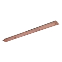 Baldachin LINEAR STANDARD, eckig, 120cm, 5-fach, �berstand-Blende, kupfer