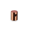 Aufbau-Kabelhalterung, mit abnehmbarem Gewindekopf, Zugentlastung seitlich, flach, f�r Kabel,  � 1.4cm / H 1.6cm, kupfer