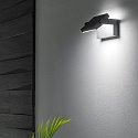 Ideal Lux outdoor wall luminaire SWIPE AP LED LED IP54, anthracite
