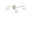 ceiling luminaire HERMES PL3 3 flames G9 IP20, brass