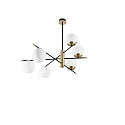 Deckenleuchte GOURMET PL6, 6xE14, schwarz