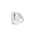 wall luminaire RUDY 1 flame GU10 IP20, white dimmable