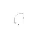 floor lamp COMET IP20, white dimmable