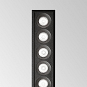 Ideal Lux LED Einbaustrahler LIKA FI SLIM, IP20, eckig, 23.6cm, 12-flammig, CRi >90, UGR<19, on-off, 20W 3000K 32�, schwarz