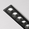 Ideal Lux LED Einbaustrahler LIKA FI SLIM, IP20, eckig, 23.6cm, 12-flammig, CRi >90, UGR<19, on-off, 20W 3000K 32�, schwarz