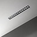 Ideal Lux LED Einbaustrahler LIKA FI SLIM, IP20, eckig, 23.6cm, 12-flammig, CRi >90, UGR<19, on-off, 20W 3000K 32�, schwarz