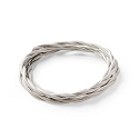 Textilkabel CAVO TESSUTO INTRECCIATO, 2-fach, gedreht, � 5mm, 5 Meter, ummantelt, grau