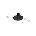 Einbau-Baldachin ROUND RECESSED, rund, � 4.5cm, 1-fach, mit Einbaufedern, schwarz