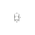 Profil SLOT SUR D16 x D22 2Meter