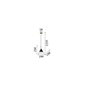 Ideal Lux Pendelleuchte EMPIRE, konisch, G9, 1x 28W (inkl.), IP20, chrom
