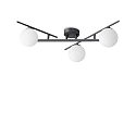 ceiling luminaire ATLAS 3 flames G9 IP20, black dimmable