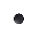 outdoor wall luminaire PUNTO AP D18 round, indirect, switchable IP54, black matt 